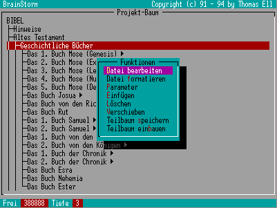 Screenshot von der DOS-Version
